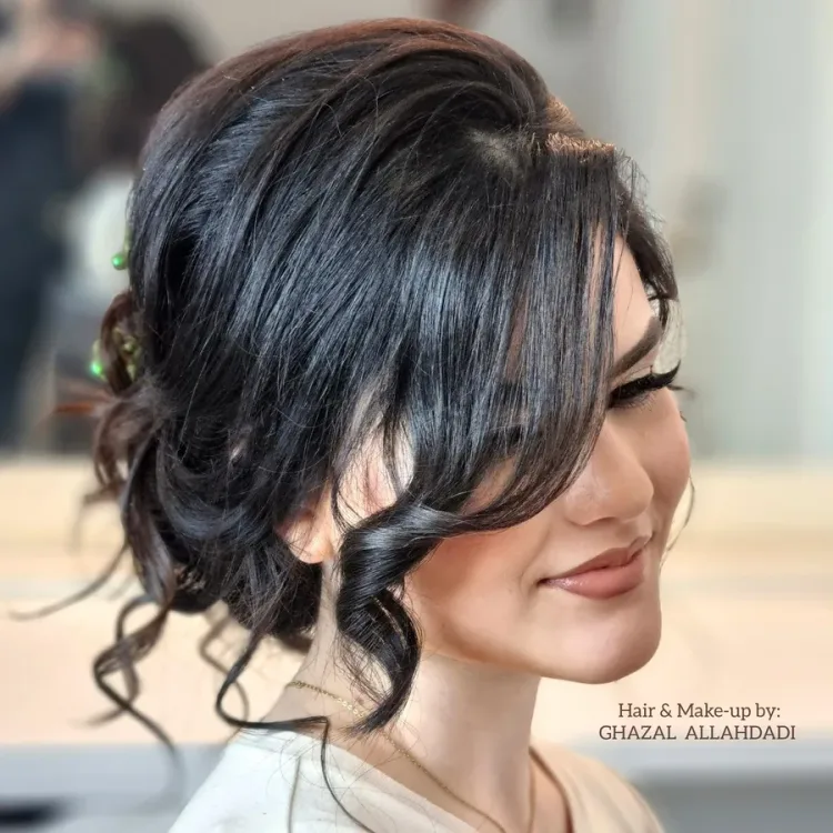 Bridal hairstyling en make-up door Ghazal Allahdadi